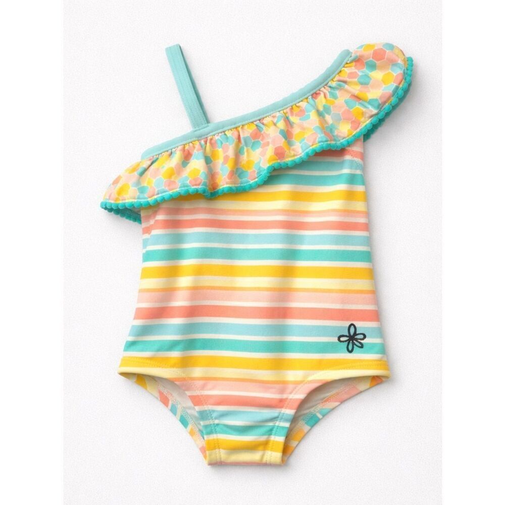 Matilda Jane Lollipop lines Swimsuit NWOT size 2